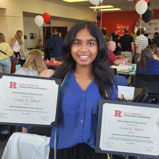 Congratulations Ivana Albert for receiving the Henry Rutgers Scholar Award