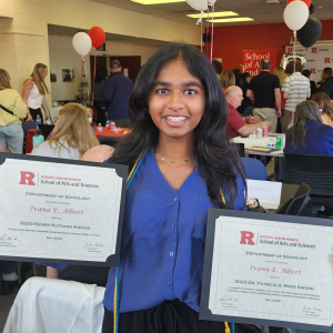 Congratulations Ivana Albert for receiving the Henry Rutgers Scholar Award